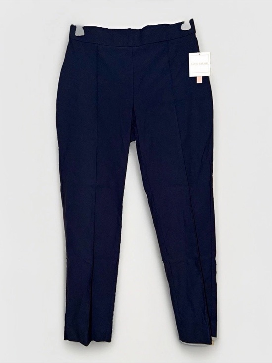 Zac & Rachel Pants - New Zac & Rachel Women's Size M Pull On Navy Slim Ankle Pants Flat Front NWT